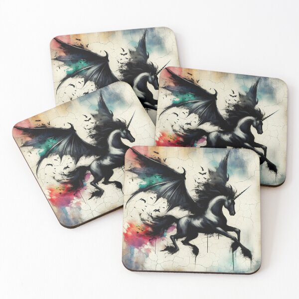 Item preview, Black Alicorn, Ai Generated Art  designed and sold by ACC .