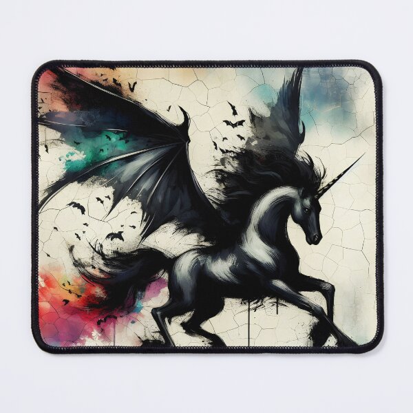 Item preview, Black Alicorn, Ai Generated Art designed and sold by ACC .