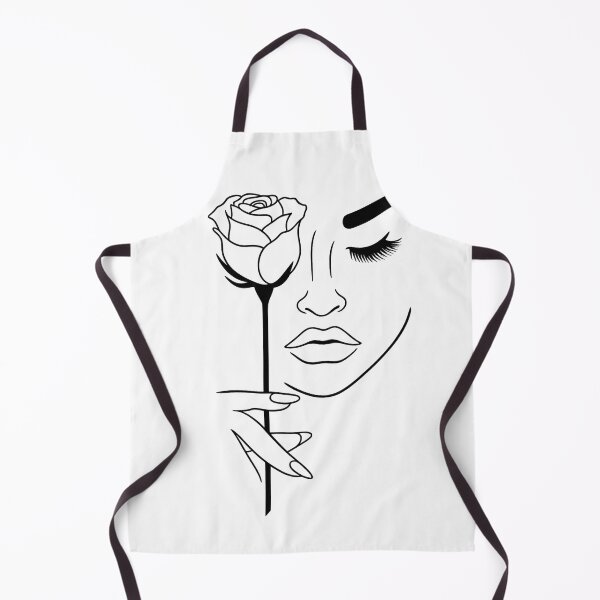 Item preview, Grace in Bloom : Minimalist Woman & Rose Line Art Design designed and sold by KlgShop.