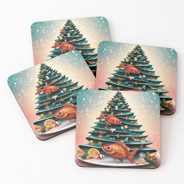 Item preview,  Fish Christmas Tree for Gourmets. designed and sold by Zofia Sosnecka.