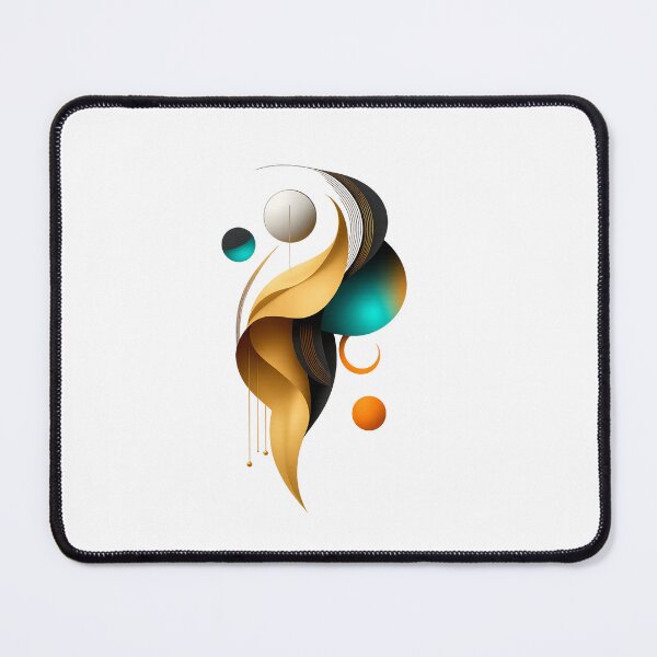 Item preview, Golden Flow, Modern Abstract Energy Art designed and sold by KlgShop.
