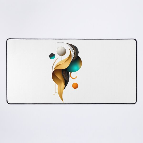 Item preview, Golden Flow, Modern Abstract Energy Art designed and sold by KlgShop.