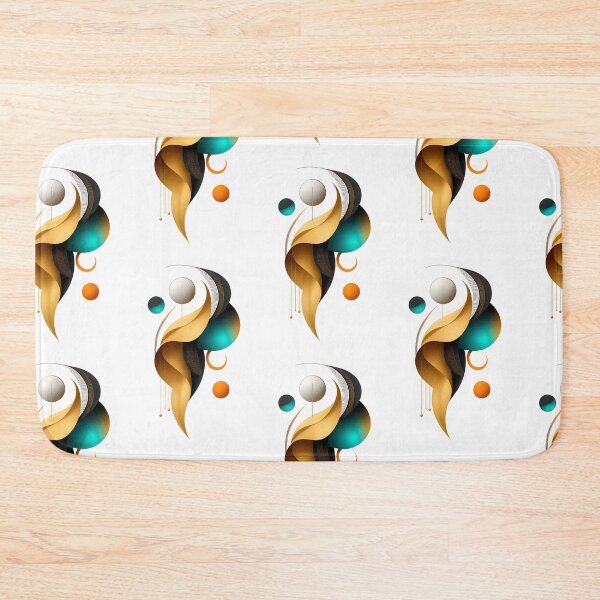 Item preview, Golden Flow, Modern Abstract Energy Art designed and sold by KlgShop.