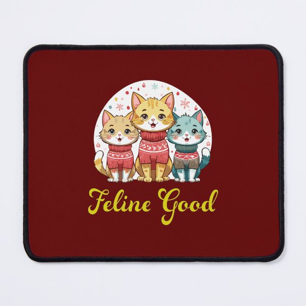 Item preview, Feline Good Christmas Cats | Cute Ugly Sweater Kitten Holiday Crew Design designed and sold by DeeLulu.