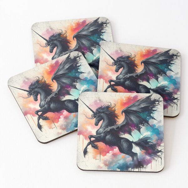 Item preview, Black Alicorn, Ai Generated Art  designed and sold by ACC .