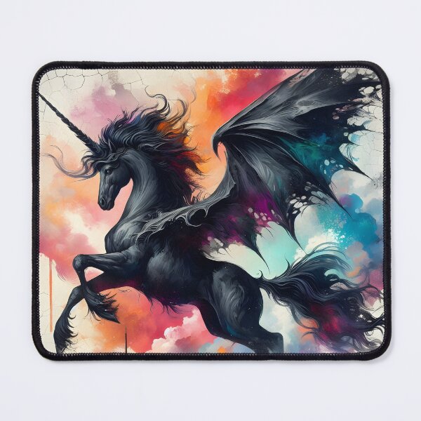 Item preview, Black Alicorn, Ai Generated Art designed and sold by ACC .