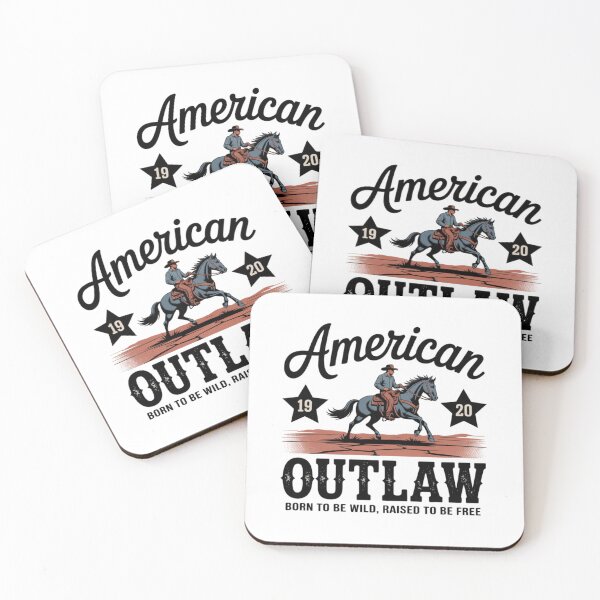Item preview, American Outlaw 1920s Vintage Cowboy Rider Retro Western Heritage designed and sold by chattsuede.