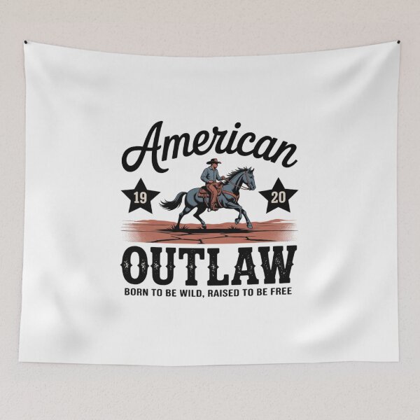 Item preview, American Outlaw 1920s Vintage Cowboy Rider Retro Western Heritage designed and sold by chattsuede.