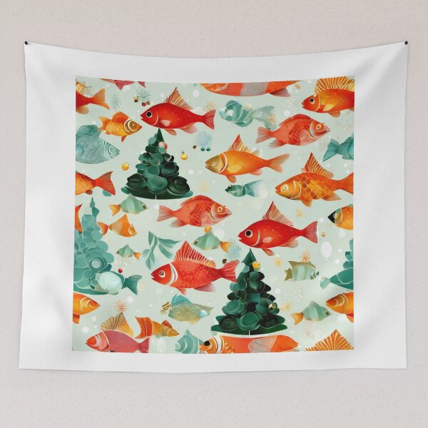 Item preview,  Fish Christmas Tree for Gourmets. designed and sold by Zofia Sosnecka.