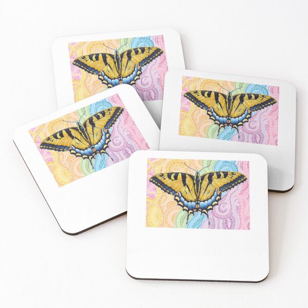 Item preview, Swallowtail Symphony – A Mosaic of Light and Wings designed and sold by ChouaMouasa.