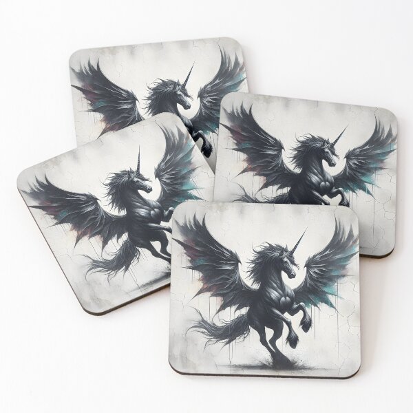 Item preview, Black Alicorn, Ai Generated Art  designed and sold by ACC .