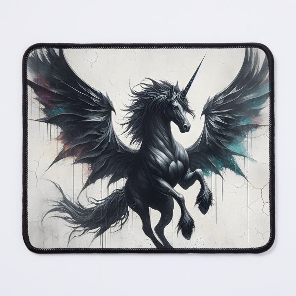 Item preview, Black Alicorn, Ai Generated Art designed and sold by ACC .