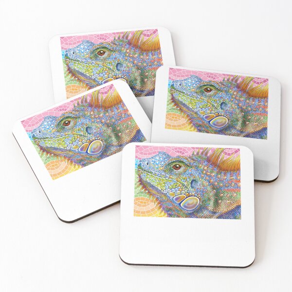 Item preview, Rainbow Scales Iguana – Mosaic of the Tropics designed and sold by ChouaMouasa.