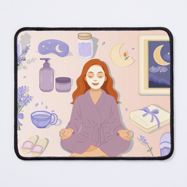 Item preview, Lavender Moon Spa — Night Self-Care Vector Set designed and sold by CheriTanya.