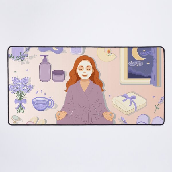 Item preview, Lavender Moon Spa — Night Self-Care Vector Set designed and sold by CheriTanya.