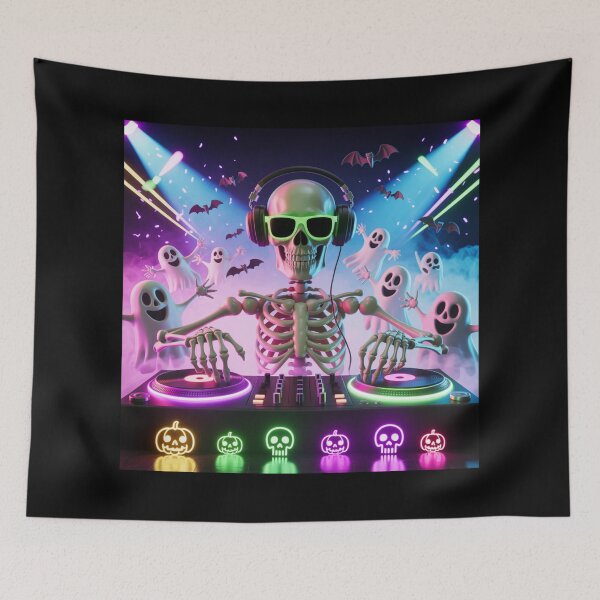 Item preview,  Skeleton DJ Midnight Party designed and sold by McVrax.