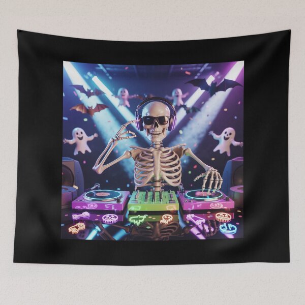 Item preview,  Skeleton DJ Midnight Party designed and sold by McVrax.