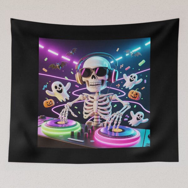 Item preview,  Skeleton DJ Midnight Party designed and sold by McVrax.