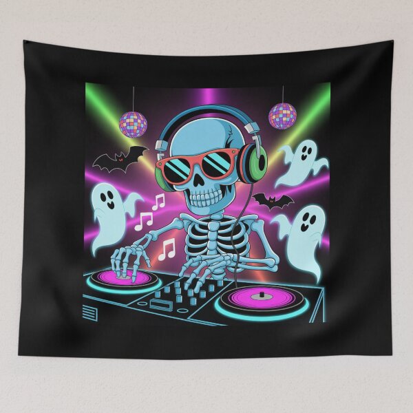 Item preview,  Skeleton DJ Midnight Party designed and sold by McVrax.