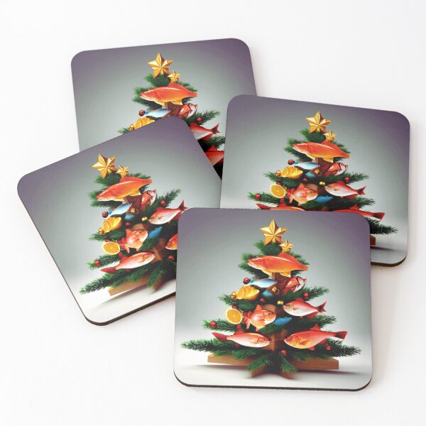 Item preview,  Fish Christmas Tree for Gourmets. designed and sold by Zofia Sosnecka.