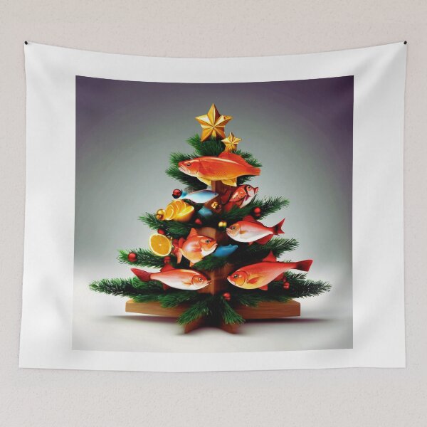Item preview,  Fish Christmas Tree for Gourmets. designed and sold by Zofia Sosnecka.