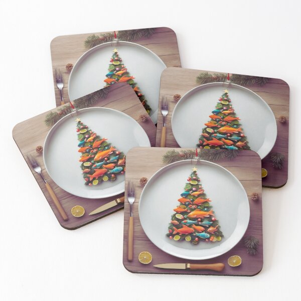 Item preview, Fish Christmas Tree for Gourmets. designed and sold by Zofia Sosnecka.