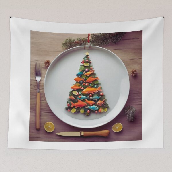 Item preview, Fish Christmas Tree for Gourmets. designed and sold by Zofia Sosnecka.