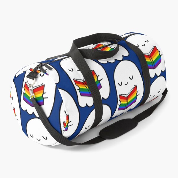 Item preview, Reading Gay Stuff – Cute Pride Rainbow Queer Book Lover Ghost designed and sold by Cannaxes Studio.