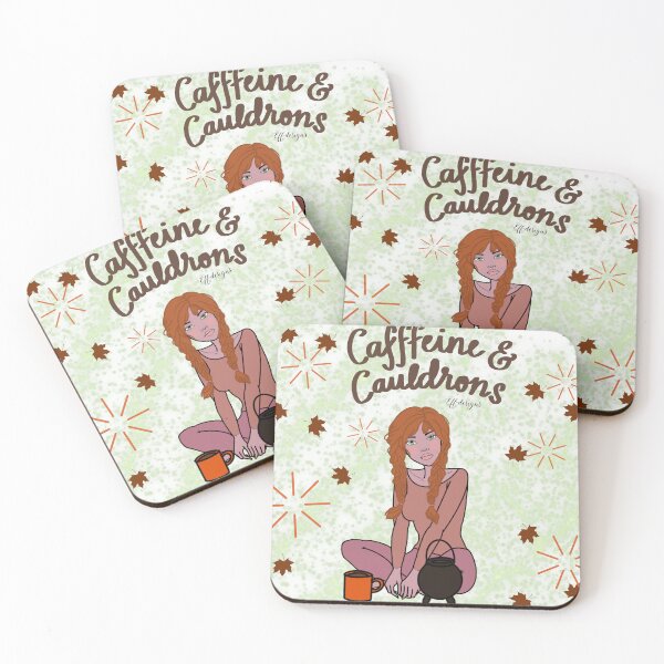 Item preview, Coffee and Cauldrons – Witchy Autumn Coffee Design designed and sold by effdesigns.