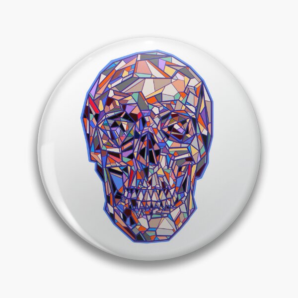 Item preview, stained glass geometric skull designed and sold by DaveDanchuk.