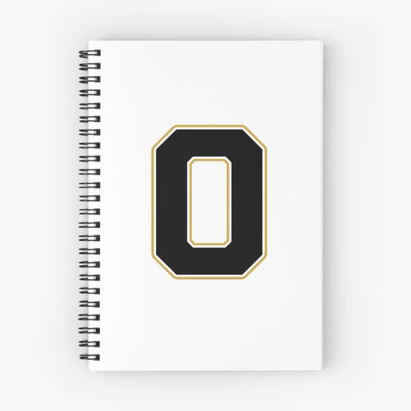 Item preview, Jersey Number 0 / Player Shirt Number Zero (Black with Gold Outline) designed and sold by STUDIO-72.
