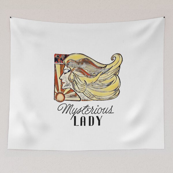 Item preview, Vintage Mysterious Lady designed and sold by QuayTradingCo.