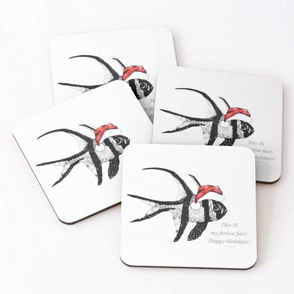 Item preview, Festive Face Happy Holidays Gifts and Cards designed and sold by Sharon Cummings Art.