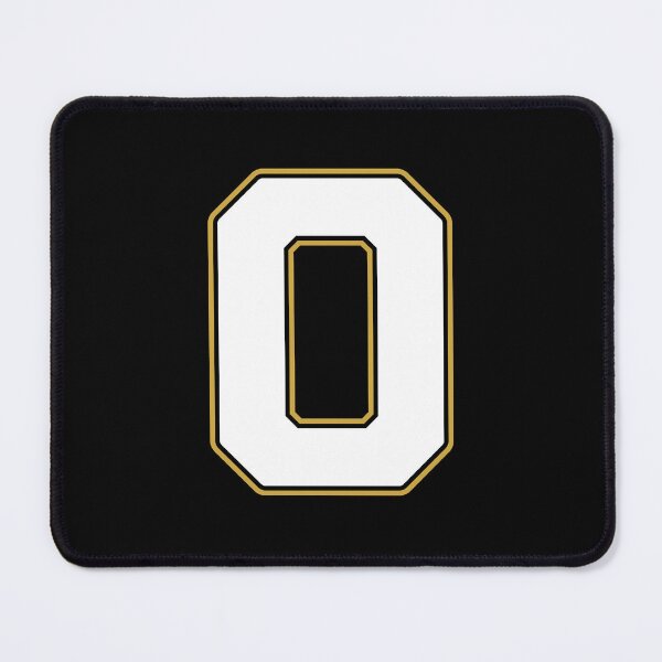 Item preview, Jersey Number 0 / Player Shirt Number Zero (White with Gold Outline) designed and sold by STUDIO-72.