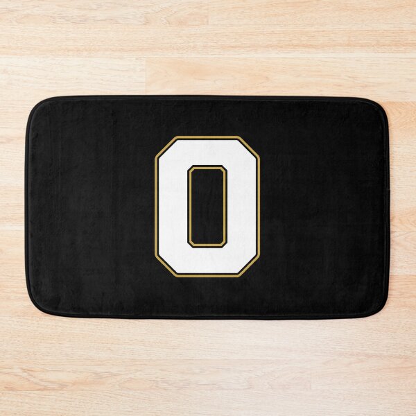 Item preview, Jersey Number 0 / Player Shirt Number Zero (White with Gold Outline) designed and sold by STUDIO-72.