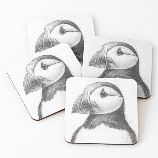 Item preview, Puffin Pencil Sketch designed and sold by Leon Woods Pencil Art.