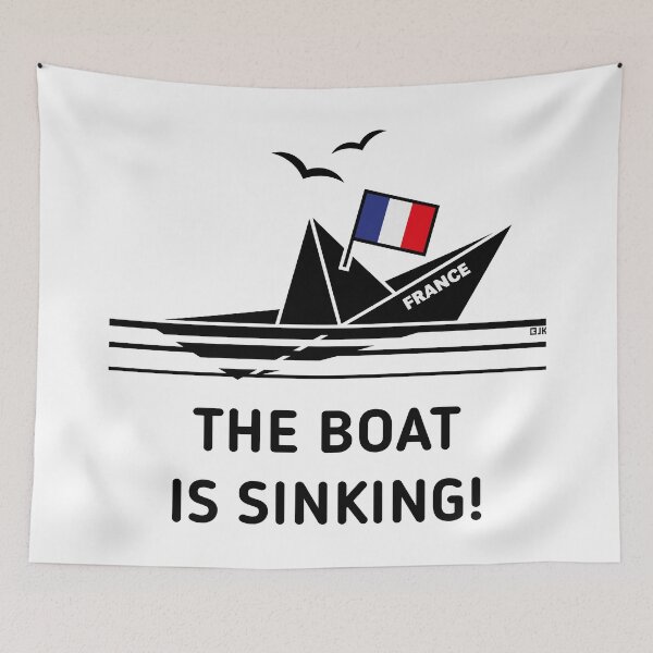 Item preview, The Boat Is Sinking! (France / French Republic / POS) designed and sold by MrFaulbaum.