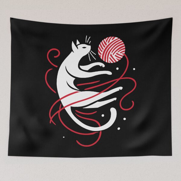Item preview, I’m an Indoor Cat | Cat Playing with Yarn Ball designed and sold by LadyInEverGreen.