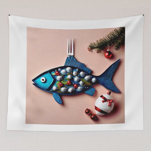 Item preview, Fish Christmas Tree for Gourmets. designed and sold by Zofia Sosnecka.