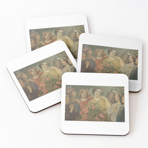 Item preview, John Duncan Hymn Rose Symbolism Art Nouveau Portrait designed and sold by TeeARTHY.