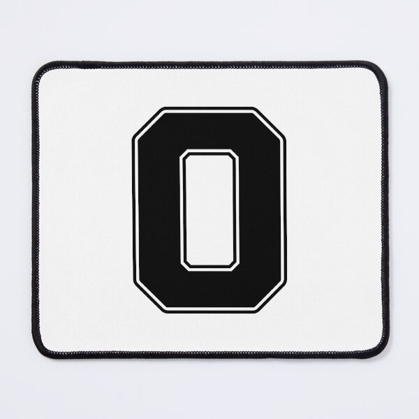 Item preview, Jersey Number 0 / Player Shirt Number Zero (Black with Black Outline) designed and sold by STUDIO-72.