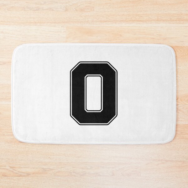 Item preview, Jersey Number 0 / Player Shirt Number Zero (Black with Black Outline) designed and sold by STUDIO-72.