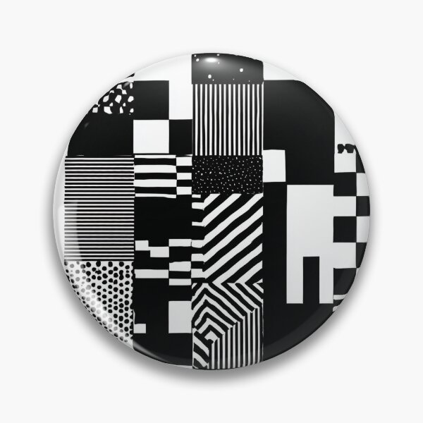 Artikelvorschau, Schwarz-Weiß-Geometrie – Visuelle Wirkung entworfen und verkauft von MidArtForge.