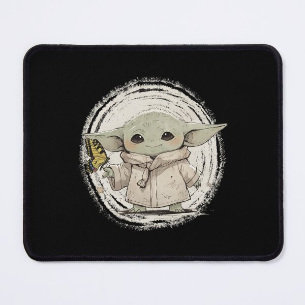 Item preview, BABY YODA WITH PAPILIO GLAUCUS BUTTERFLY designed and sold by LIS AND MELIVERSO.