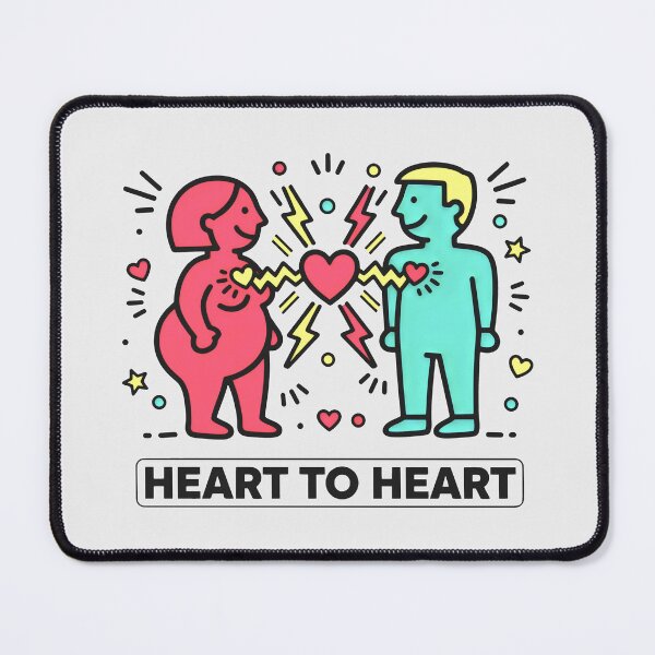 Item preview, Romantic Spark Between Contrasting Figures designed and sold by SplashTastic.