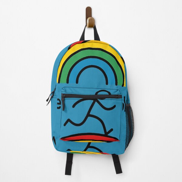Item preview, Stickman Running on Rainbow - Live Your Colors Motivation Graphic designed and sold by Wild-way Art.