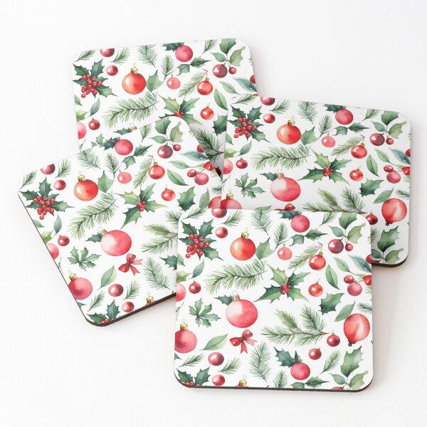 Item preview, Festive Charm Christmas Pattern designed and sold by MoxisWatercolor.