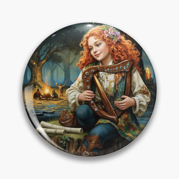 Item preview, Female Halfling Bard | Detailed Abstracted Cutout designed and sold by Fanta-sticky.