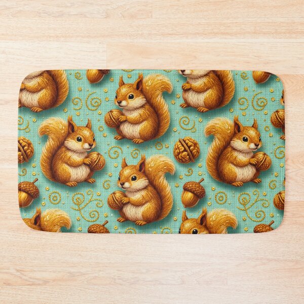 Item preview, Squirrel Acorn Pattern Autumn Cottagecore Animal Forest designed and sold by JOSTH.