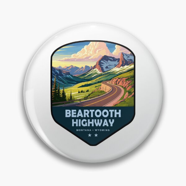 Item preview, Beartooth Highway Montana Wyoming Shield designed and sold by Esskay Designs.